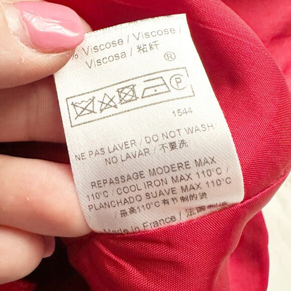 Tara Jarmon Blue/Red Purple Jacquard Sleeveless Mini Dress Women's EU Size 36 - Picture 11 of 15